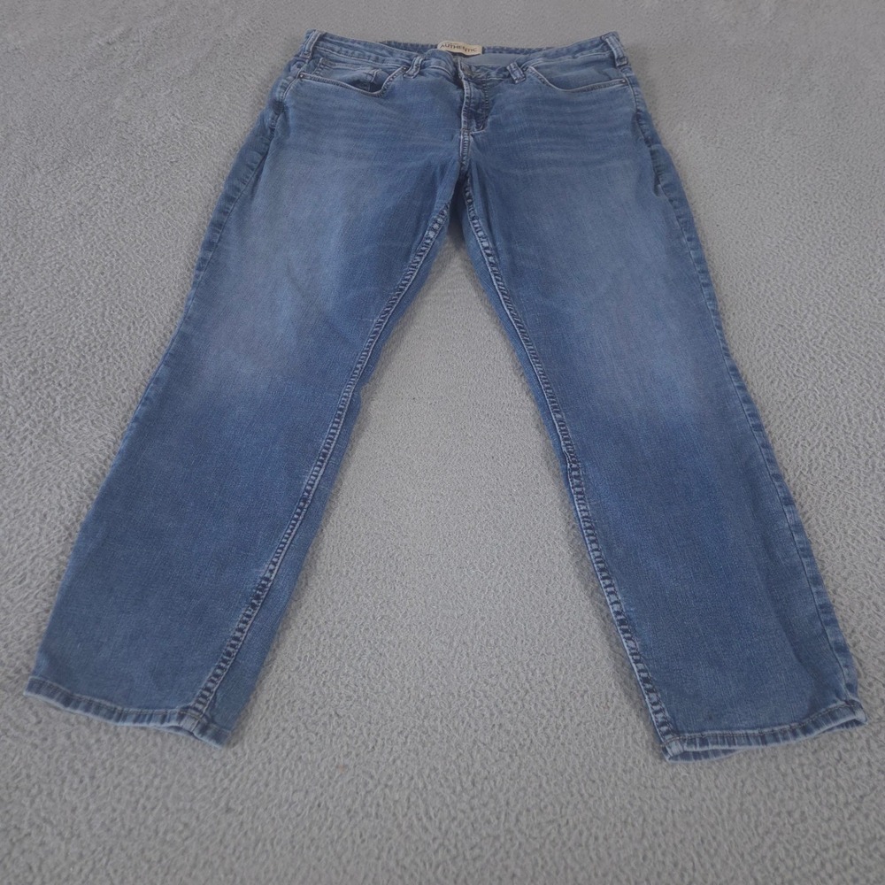 Silver Jeans Co‎ Jeans Womens 18W Blue The Curvy Mid Slim Straight Leg Denim